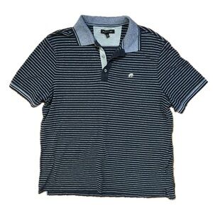 Banana Republic | Men’s Navy & Blue-Gray Stripe Polo Shirt